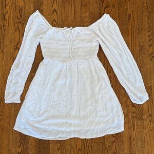 American Eagle long sleeve ruffle mini dress